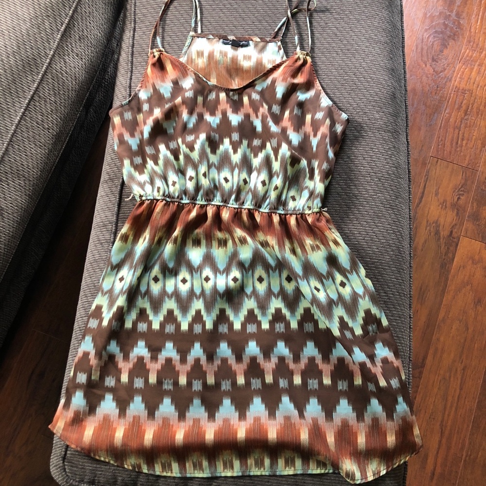 Tribal mid length tribal dress